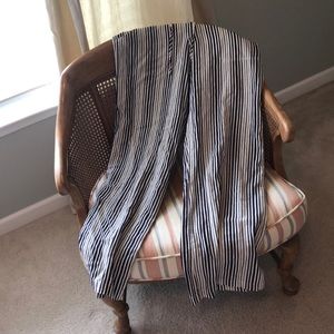 Boho stripped pants. (Tan + navy strips)